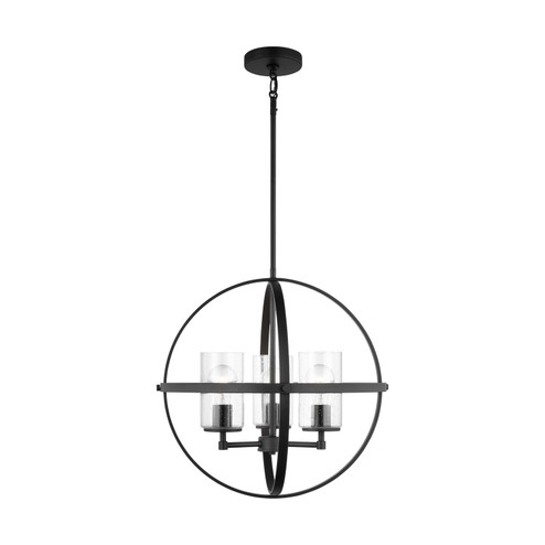Alturas Three Light Chandelier in Midnight Black (1|3124673112)