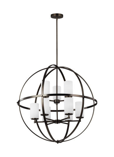 Alturas Nine Light Chandelier in Brushed Oil Rubbed Bronze (1|3124609EN3778)