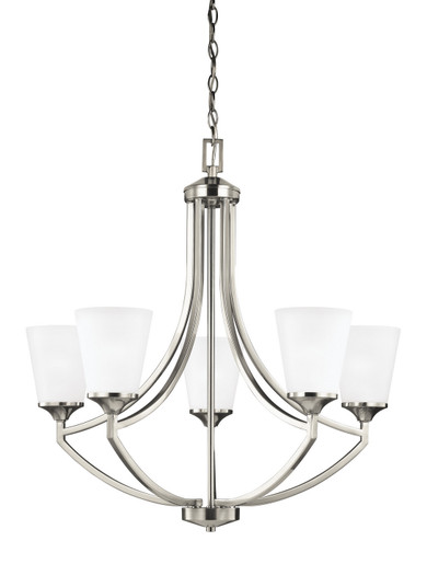 Hanford Five Light Chandelier in Brushed Nickel (1|3124505EN3962)