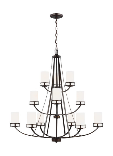 Robie 12 Light Chandelier in Bronze (1|3121612EN3710)