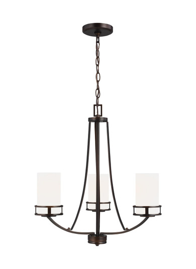 Robie Three Light Chandelier in Bronze (1|3121603EN3710)