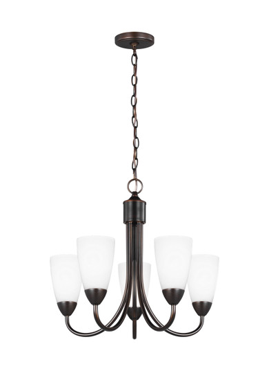 Seville Five Light Chandelier in Bronze (1|3120205EN3710)