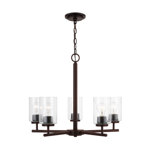 Oslo Five Light Chandelier in Bronze (1|31171710)