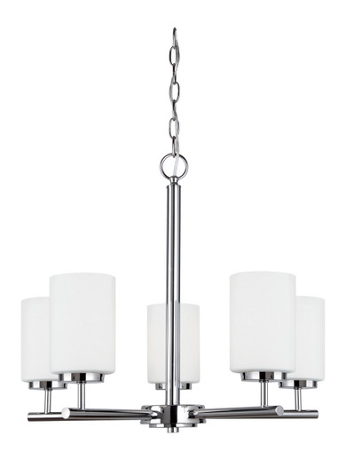 Oslo Five Light Chandelier in Chrome (1|31161EN305)