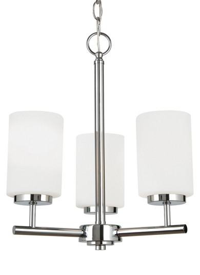 Oslo Three Light Chandelier in Chrome (1|31160EN305)