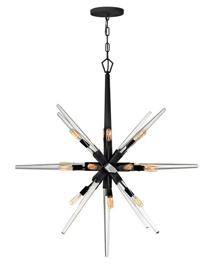 Ariel LED Chandelier in Black (138|FR47408BLK)