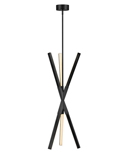 Rae LED Pendant in Black (138|FR30617BLK)