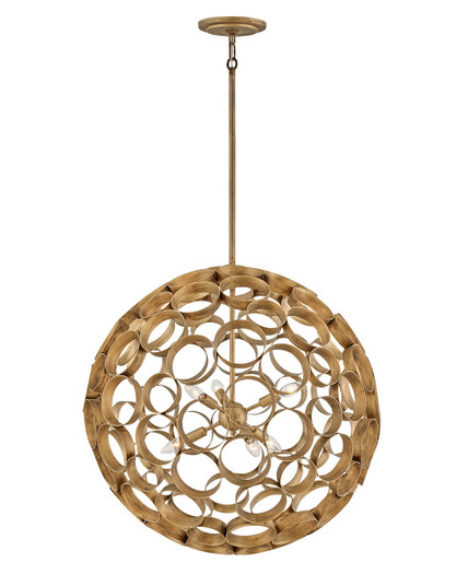 Centric LED Chandelier in Burnished Gold (138|FR30146BNG)