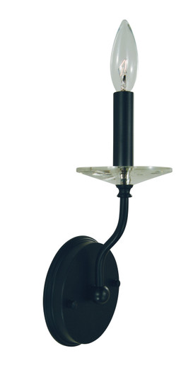 Ashley One Light Wall Sconce in Matte Black (8|L1161MBLACK)