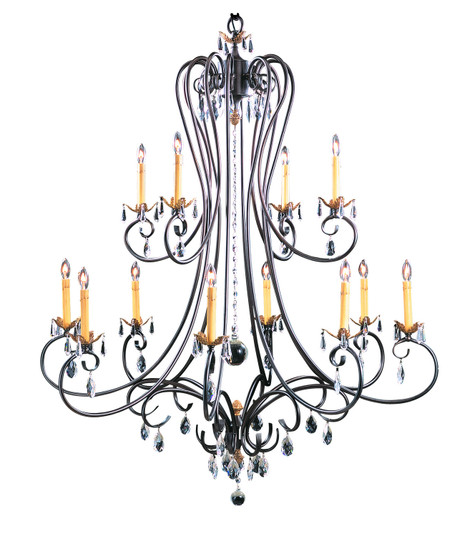 Liebestraum 12 Light Foyer Chandelier in Mahogany Bronze (8|9907MB)