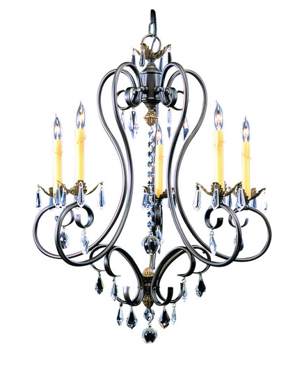 Liebestraum Five Light Chandelier in Mahogany Bronze (8|9905MB)