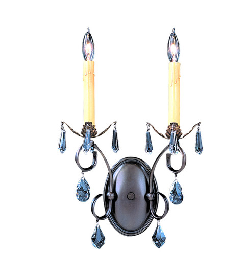 Liebestraum Two Light Wall Sconce in Mahogany Bronze (8|9902MB)