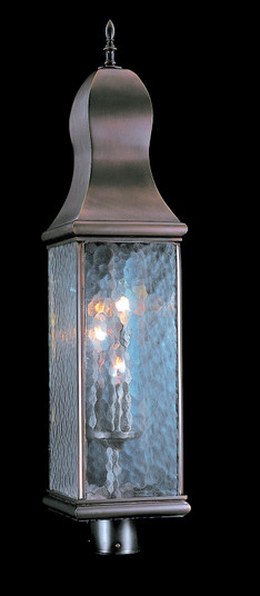 Marquis Three Light Exterior Post Mount in Raw Copper (8|9270RC)