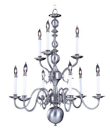 Jamestown Nine Light Chandelier in Satin Pewter (8|9129SP)