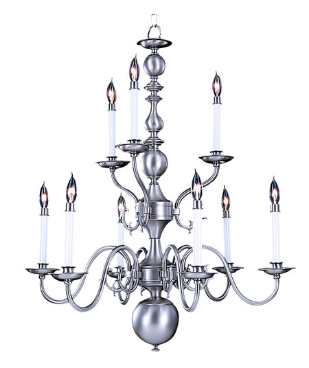 Jamestown Nine Light Chandelier in Polished Brass (8|9129PB)