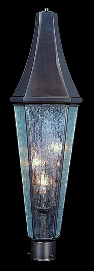 Le Havre Three Light Exterior Post Mount in Raw Copper (8|8926RC)