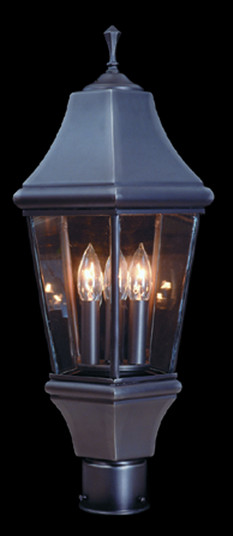 Normandy Three Light Exterior Post Mount in Raw Copper (8|8743RC)