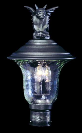 Carcassonne Three Light Exterior Post Mount in Siena Bronze (8|8506SBR)