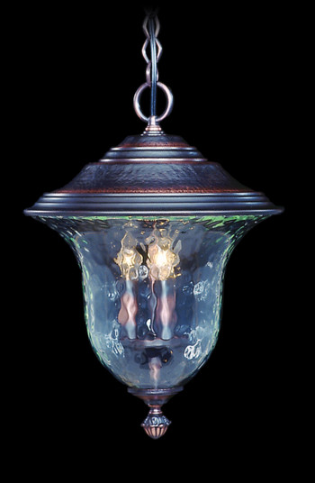 Carcassonne Three Light Exterior Ceiling Mount in Raw Copper (8|8331RC)