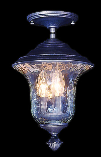 Carcassonne Three Light Exterior Ceiling Mount in Raw Copper (8|8321RC)