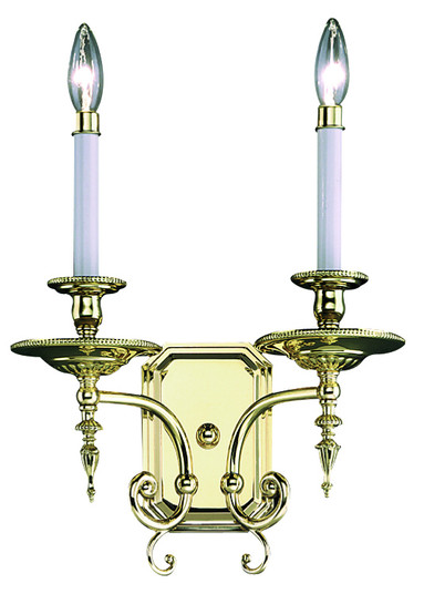 Kensington Two Light Wall Sconce in Polished Brass (8|7662PB)