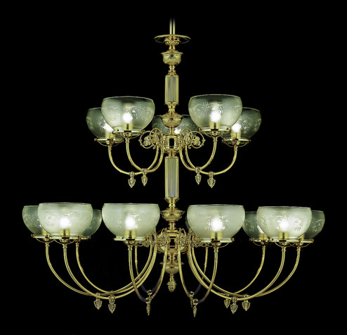 Chancery 15 Light Foyer Chandelier in Polished Brass (8|7515PB)