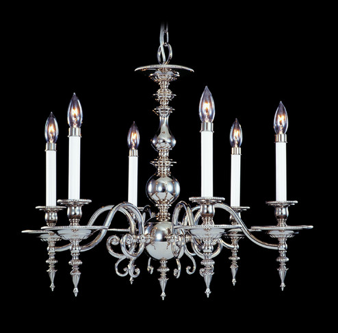Kensington Six Light Chandelier in Polished Brass (8|7446PB)
