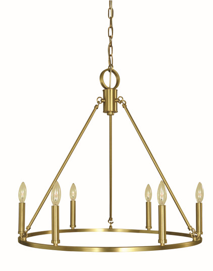 Midtown Six Light Chandelier in Brushed Nickel (8|5656BN)
