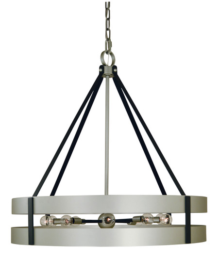 Orion Ten Light Chandelier in Satin Pewter/Matte Black (8|5388SPMBLACK)