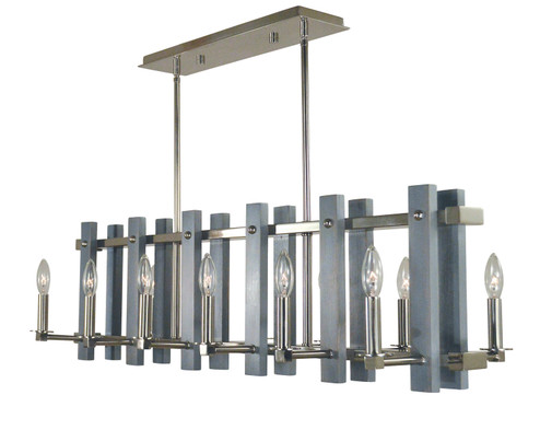 Arcadia 12 Light Island Chandelier in Polished Nickel (8|5127PN)