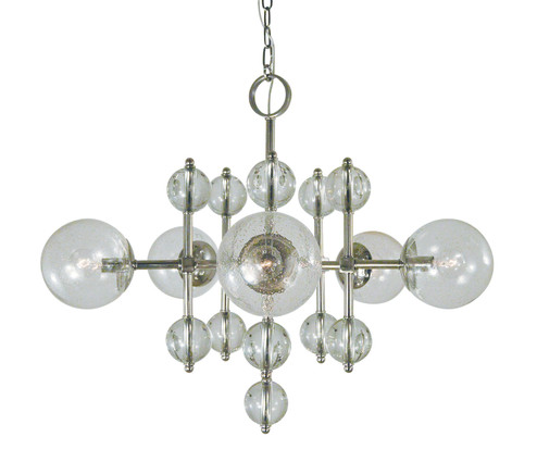 Solaris Five Light Chandelier in Satin Brass (8|4945SB)