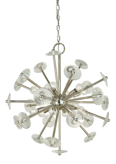 Apogee 12 Light Chandelier in Satin Pewter (8|4815SP)