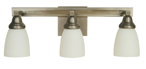 Mercer Three Light Wall Sconce in Satin Pewter w/Polished Nickel (8|4783SPPN)