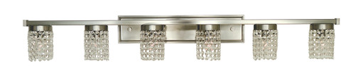 Gemini Six Light Wall Sconce in Brushed Nickel (8|4746BN)