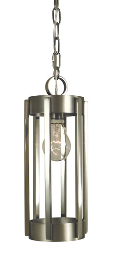 Pantheon One Light Pendant in Satin Pewter with Polished Nickel (8|4661SPPN)