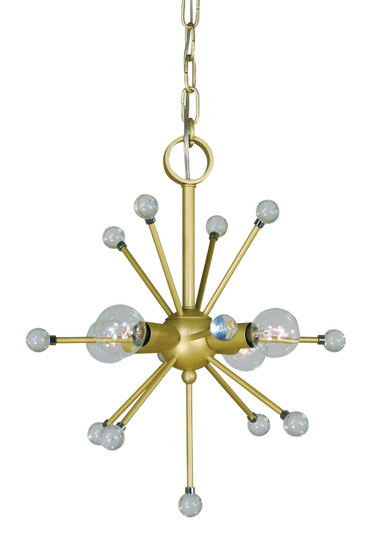 Supernova Four Light Chandelier in Satin Brass (8|3084SB)