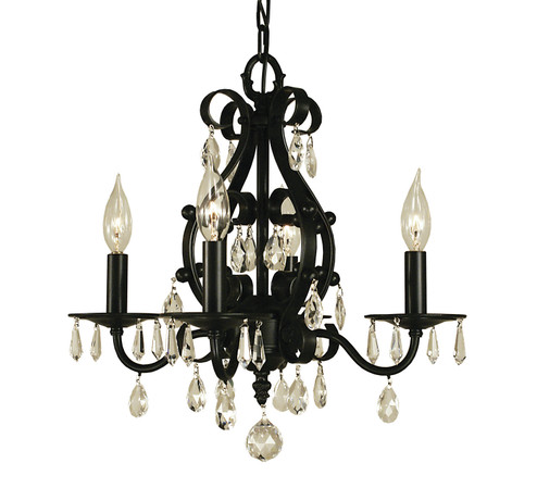 Liebestraum Four Light Chandelier in Mahogany Bronze (8|2984MB)