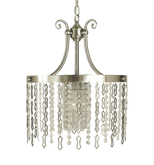 Penelope One Light Chandelier in Brushed Nickel (8|2954BN)