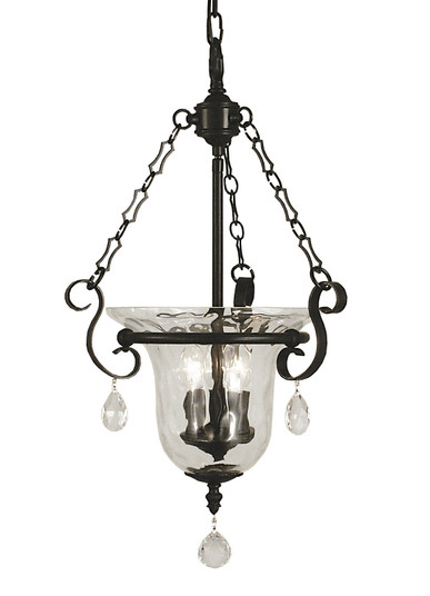 Carcassonne Three Light Foyer Chandelier in Mahogany Bronze (8|2917MB)