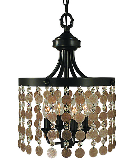 Naomi Four Light Chandelier in French Brass (8|2484FB)