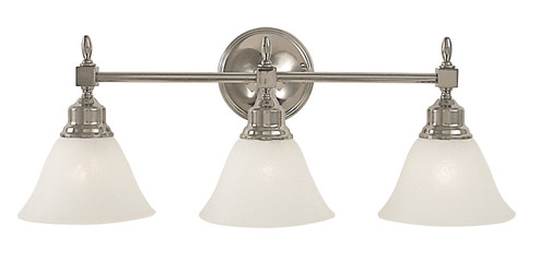 Taylor Three Light Wall Sconce in Siena Bronze with White Marble Glass Shade (8|2433SBRWH)