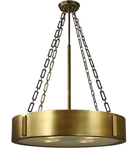 Oracle Four Light Chandelier in Satin Pewter with Polished Nickel Accents (8|2418SPPN)