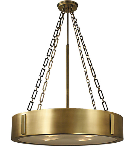 Oracle Four Light Chandelier in Harvest Bronze with Polished Brass Accents (8|2414HBPB)