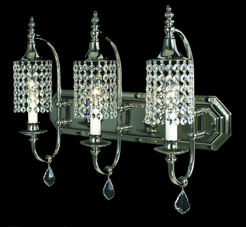 Princessa Three Light Chandelier in Polished Silver (8|2049PS)