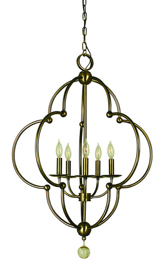 Quatrefoil Five Light Chandelier in Brushed Nickel (8|1162BN)