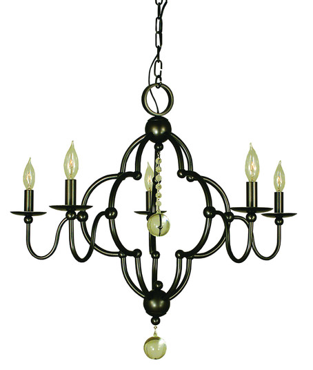 Quatrefoil Five Light Chandelier in Brushed Nickel (8|1161BN)