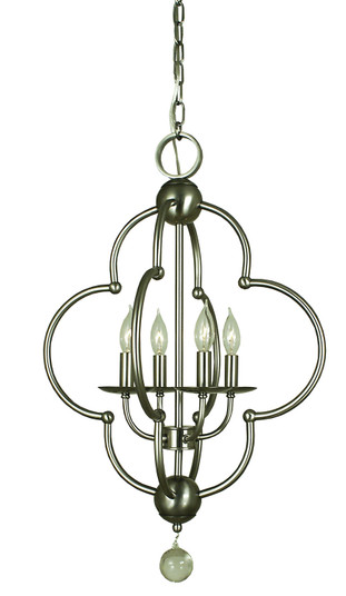 Quatrefoil Four Light Chandelier in Mahogany Bronze (8|1160MB)