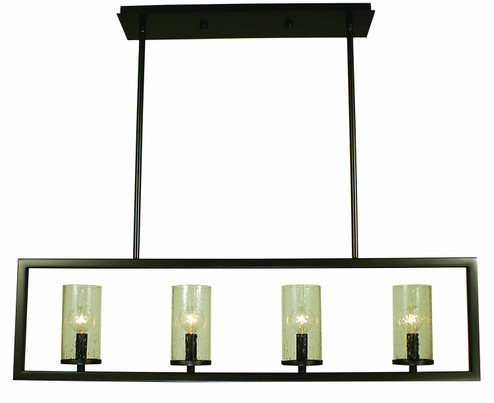 Theorem Four Light Island Chandelier in Matte Black (8|1154MBLACK)
