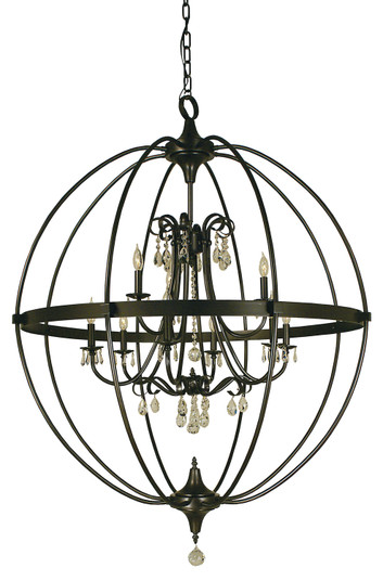Compass Nine Light Foyer Chandelier in Polished Nickel (8|1070PN)