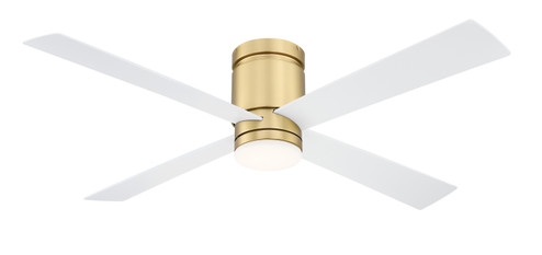 Kwartet 52''Ceiling Fan in Brushed Satin Brass (26|FPS8553BS) Kwartet 52''Ceiling Fan in Brushed Satin Brass (26|FPS8553BS)